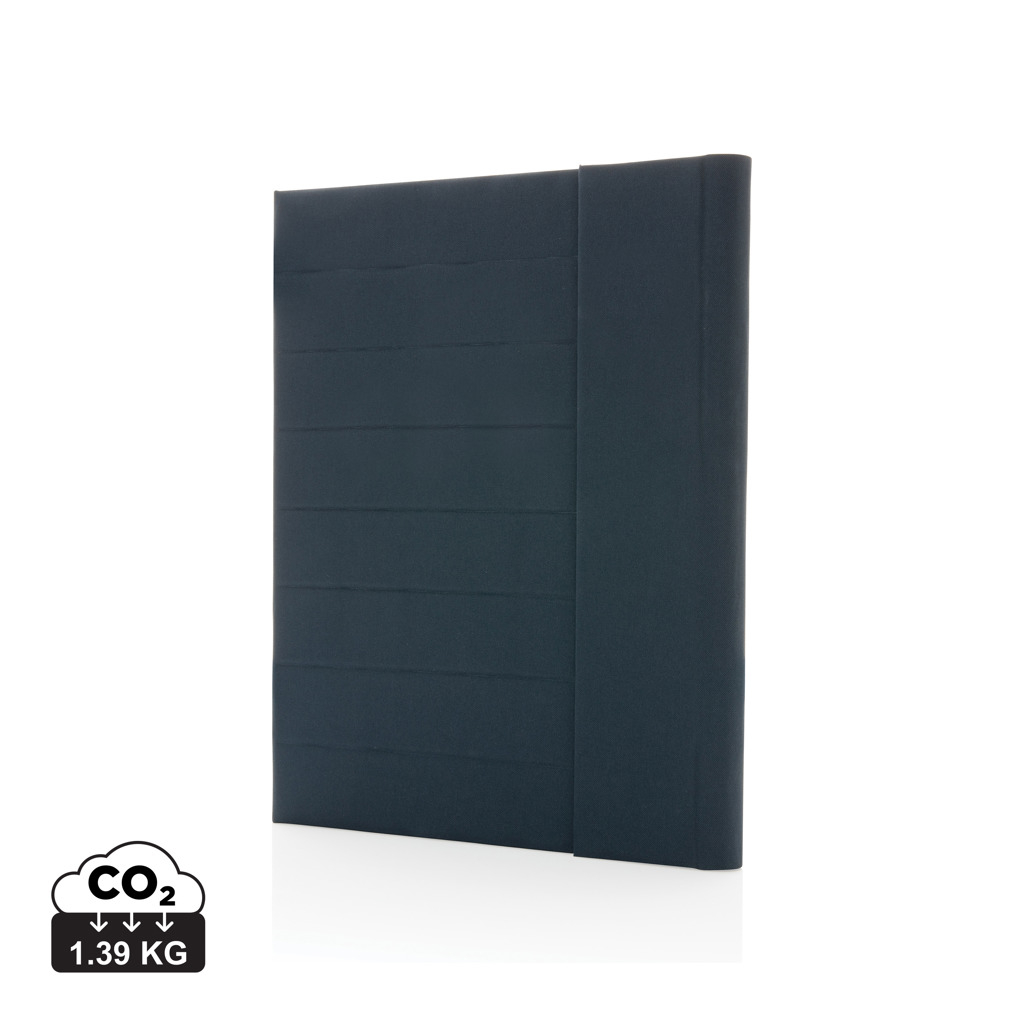 Conférencier A4 personnalisé fermeture magnétique Impact Bleu marine